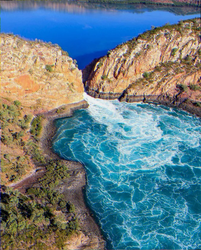 Horizontal falls marine tidal life